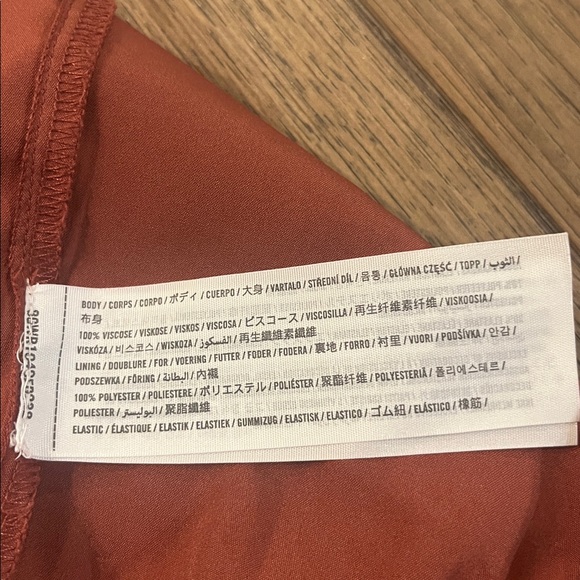 ABERCROMBIE & FITCH scrunchie strap v neck maxi dress, size large - Picture 4 of 5